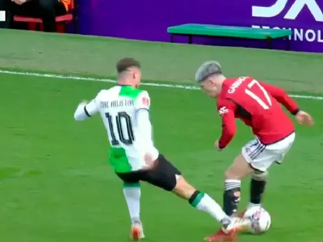 VIDEO | Patadón de Mac Allister a Garnacho a días de la fecha FIFA