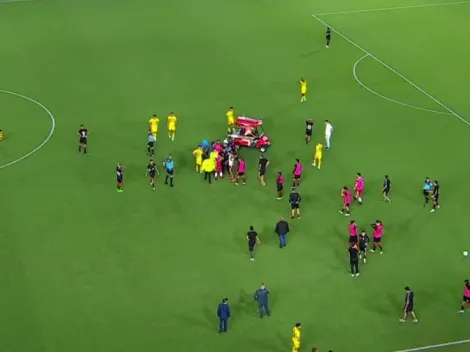 Preocupación por Altamirano: se retiró en ambulancia ante Boca