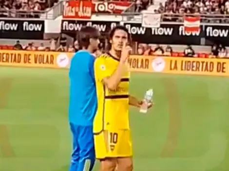 (VIDEO) El GESTO de Cavani que generó la bronca de la hinchada de Estudiantes