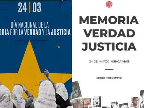 Los mensajes de River y Boca por el Día de la Memoria