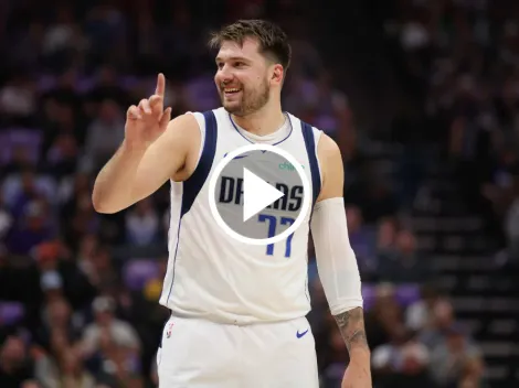 VIDEO | A una mano y desde la línea de tres: el tiro imposible de Doncic en la NBA