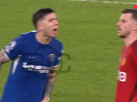 No se vio: el insulto de Enzo Fernández a su ex compañero en el triunfo del Chelsea al Manchester United