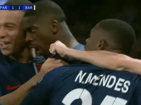 Golazo y polémico gesto de Dembélé contra Barcelona