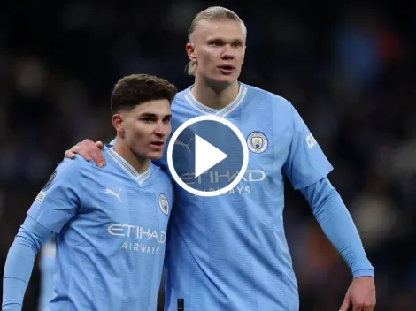 VIDEO | El gesto de Haaland con Julián Álvarez que dio la vuelta al mundo