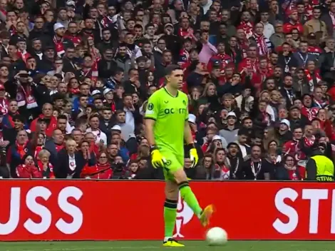 VIDEO: así fueron el abucheo y los silbidos contra Dibu Martínez en Francia por el partido de Conference League