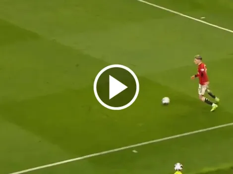 VIDEO | La precisa asistencia de Garnacho en el triunfo de Manchester United