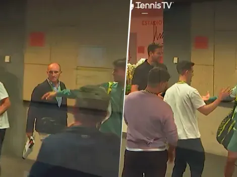 La reacción de Carlos Alcaraz al encontrarse con Juan Martín Del Potro