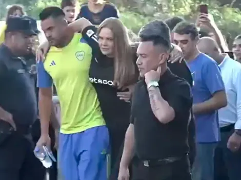 El accidente de Eliana Guercio en la previa de Estudiantes vs. Boca: Chiquito Romero bajó a asistirla