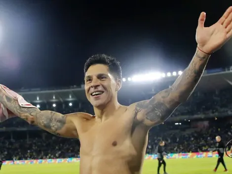 El mensaje de D'Onofrio a Enzo Pérez, con los hinchas de Boca de fondo