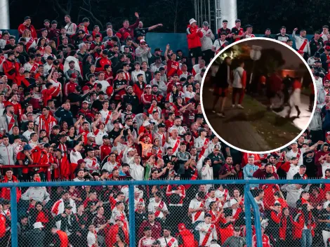 VIDEO | Hinchas de Nacional atacaron a los de River: "La policía entregó a la gente"