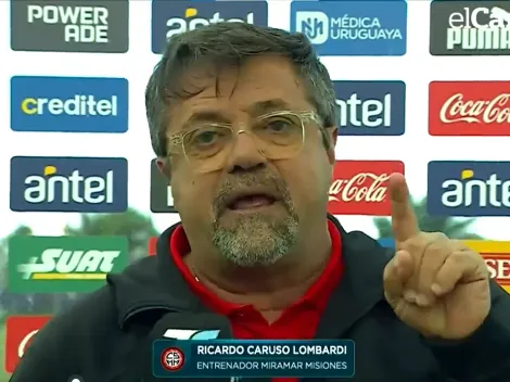 Caruso Lombardi sin filtro tras el empate de Miramar Misiones: "No me voy a callar la boca"