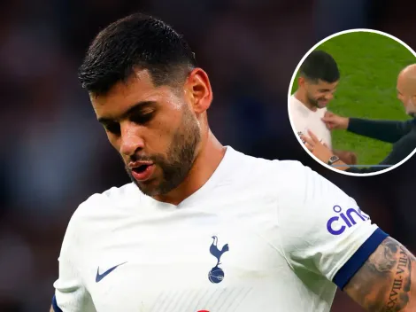 ¿Qué le dijo? El encuentro de Guardiola y Cuti Romero, con golpe incluido