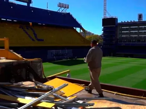 Fuertes reclamos de los hinchas de Boca a Riquelme por las nuevas obras en la Bombonera