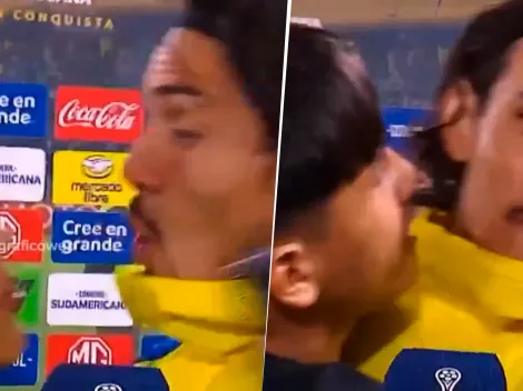 Un hincha de Boca asustó a Edinson Cavani, le dijo "te amo" y su reacción fue viral