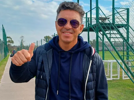 Gallardo volvió al River Camp a ver a su hijo ¿y esta noche irá al Monumental?