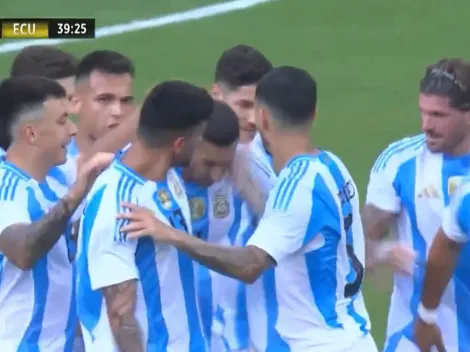 Cuti Romero la armó toda y asistió a Di María para el primer gol de Argentina