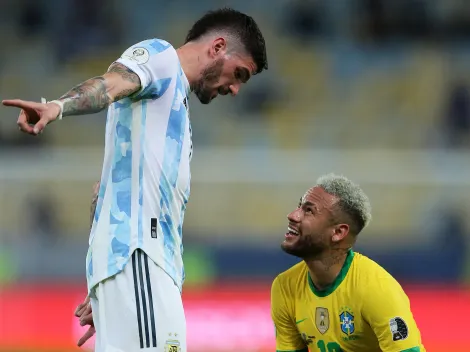 No se sabía: la confesión que le hizo Rodrigo de Paul a Neymar en plena final de la Copa América 2021