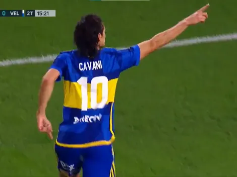 Video: el gol de Edinson Cavani para poner en ventaja a Boca vs. Vélez