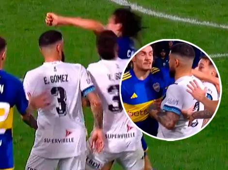 VIDEO | Cavani, desatado: golpes y tarjeta roja en el Boca vs Vélez