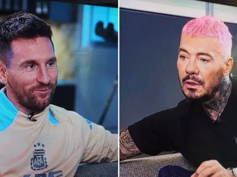 La reacción de Leo Messi al pelo rosa de Marcelo Tinelli