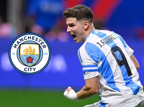 Así reaccionó el Manchester City al gol de Julián Álvarez con la Selección Argentina en la Copa América