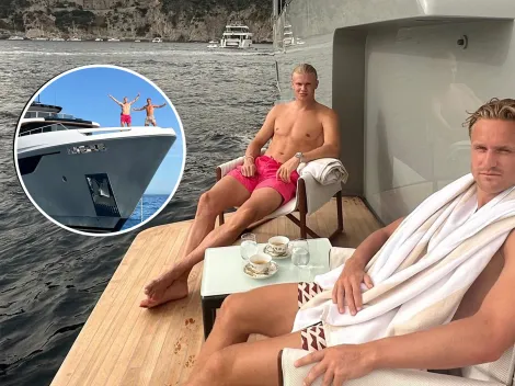 Yate privado, motos de agua y lujosos restaurantes: las vacaciones de Erling Haaland lejos de la Eurocopa