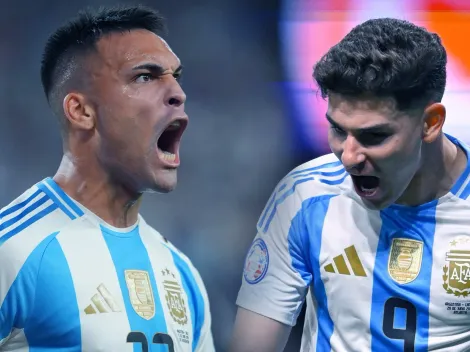 No se vio: la reacción de Julián Álvarez al gol de Lautaro Martínez