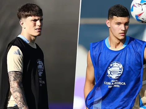 Con Garnacho y Carboni, el 11 que paró Scaloni para enfrentar a Perú