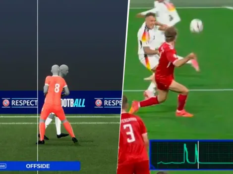 De héroe a villano: en 2 minutos, a Joachim Andersen le anularon un gol e hizo un penal en Alemania vs Dinamarca