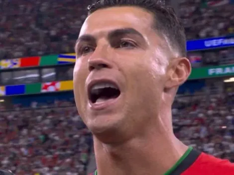 VIDEO | La emoción de Cristiano Ronaldo con el himno de Portugal