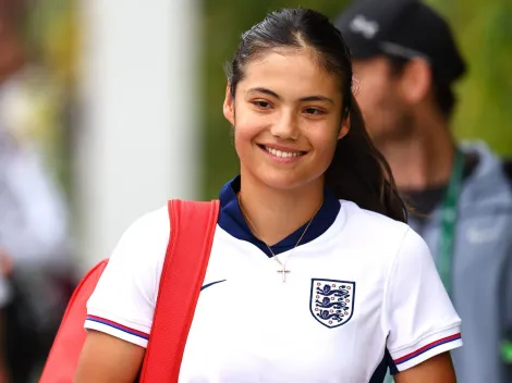 Emma Raducanu, la sensación de Wimbledon: se entrenó con la camiseta de Inglaterra y la fue a ver Beckham