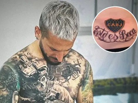 ¿Se tapó el escudo de Boca? Polémica por el nuevo tatuaje del Pipa Benedetto