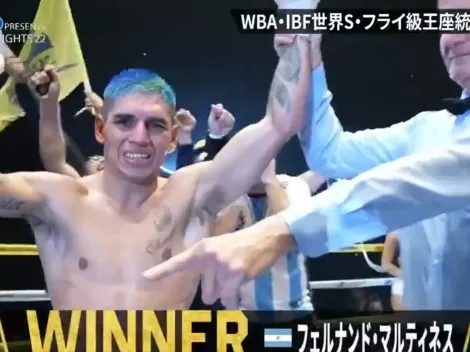 El Puma Martínez le ganó el título unificado WBA&IBF supermosca a Kazuto Ioka, en Japón