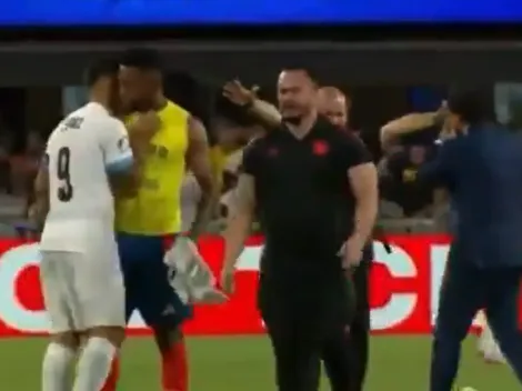 El picante cruce entre Suárez y Borja tras la eliminación de Uruguay