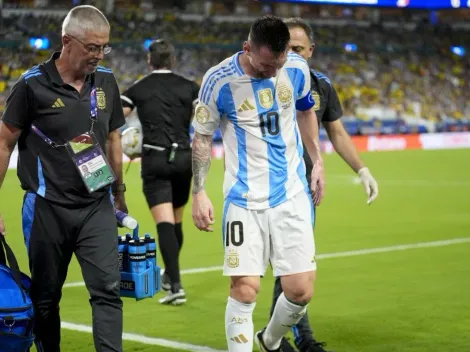 Alarma por el tobillo de Lionel Messi: la jugada que lo sacó de la final
