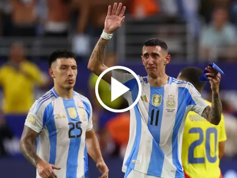 El llanto de Di María al ser reemplazado en la final