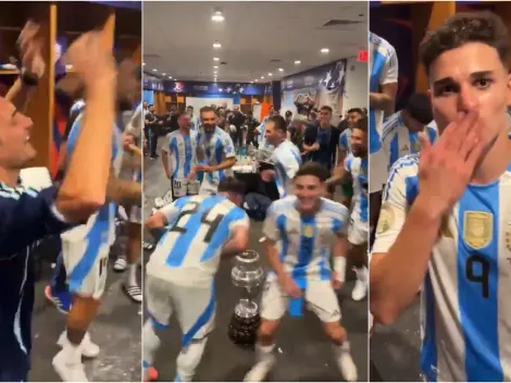Bailando alrededor de la Copa: el festejo íntimo en el vestuario