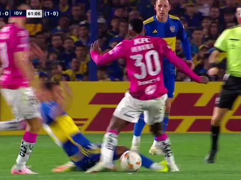 VIDEO| La temeraria patada por la que fue expulsado Milton Delgado en Boca vs. Independiente del Valle