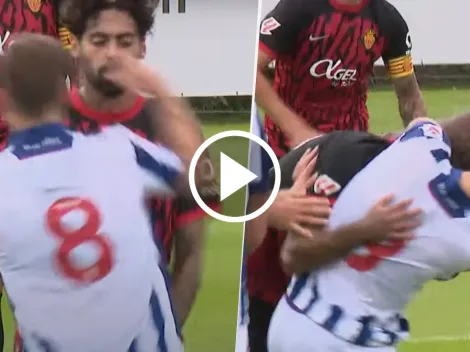 VIDEO: la pelea a golpes de puño entre dos jugadores en pleno amistoso entre Mallorca y West Bromwich