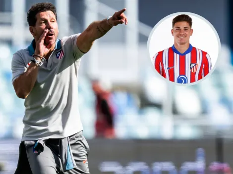 Diego Simeone se refirió por primera vez a Julián Álvarez: ''ADN de Atlético de Madrid''