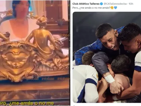 Inesperado: Talleres se burló de un video del escándalo de Alberto con Tamara Pettinato