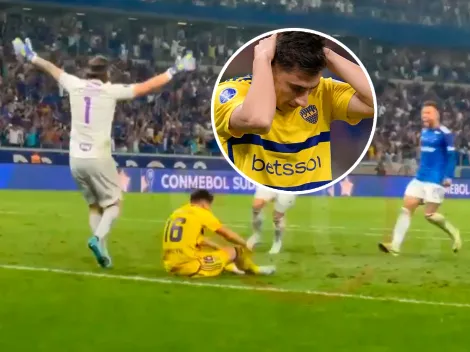 El jugador que se burló de Merentiel apenas falló su penal en la serie ante Cruzeiro