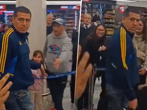 Así reaccionó Juan Román Riquelme cuando le gritaron "amargo" en el regreso de Boca a Argentina
