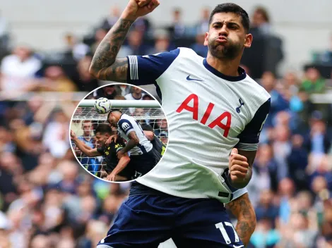 Video: Cabezazo fulminante del Cuti Romero para la goleada del Tottenham