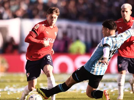 Independiente aguantó con 9 y empató con Racing en el clásico de Avellaneda