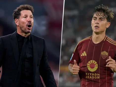 Simeone le bajó el pulgar en el Atlético de Madrid de Julián Alvarez y será compañero de Dybala en la Roma