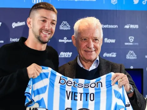 El posteo de Racing con palo para Acuña en la presentación de Vietto