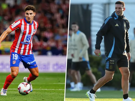 Scaloni ve útil al Julián Álvarez del Atlético de Madrid