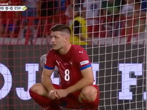 VIDEO | El insólito gol errado por Jovic en Serbia vs. España