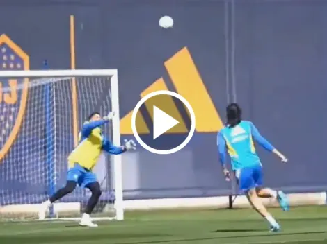 VIDEO | El golazo de Cavani en el entrenamiento de Boca